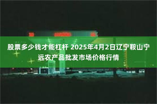 股票多少钱才能杠杆 2025年4月2日辽宁鞍山宁远农产品批发市场价格行情