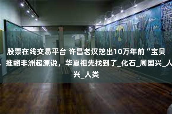 股票在线交易平台 许昌老汉挖出10万年前“宝贝”，推翻非洲起源说，华夏祖先找到了_化石_周国兴_人类