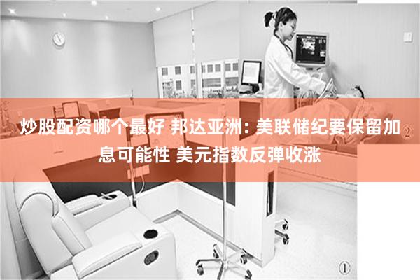 炒股配资哪个最好 邦达亚洲: 美联储纪要保留加息可能性 美元指数反弹收涨