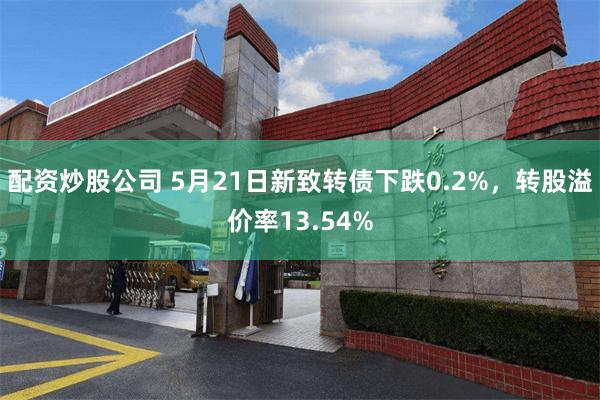 配资炒股公司 5月21日新致转债下跌0.2%，转股溢价率13.54%