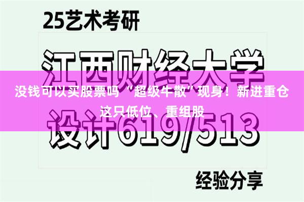 没钱可以买股票吗 “超级牛散”现身！新进重仓这只低位、重组股