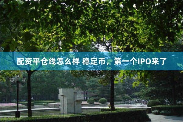 配资平仓线怎么样 稳定币，第一个IPO来了