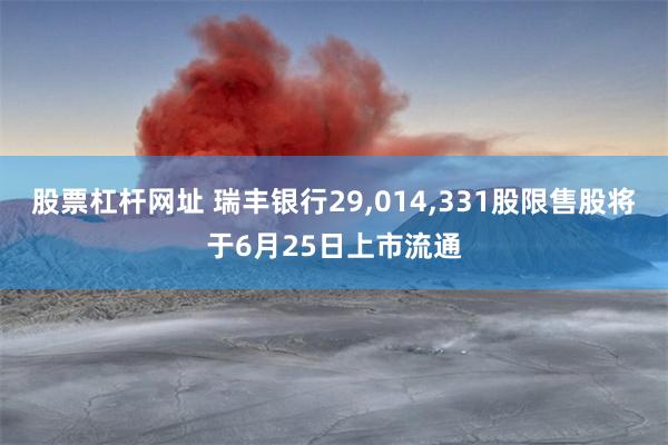 股票杠杆网址 瑞丰银行29,014,331股限售股将于6月25日上市流通