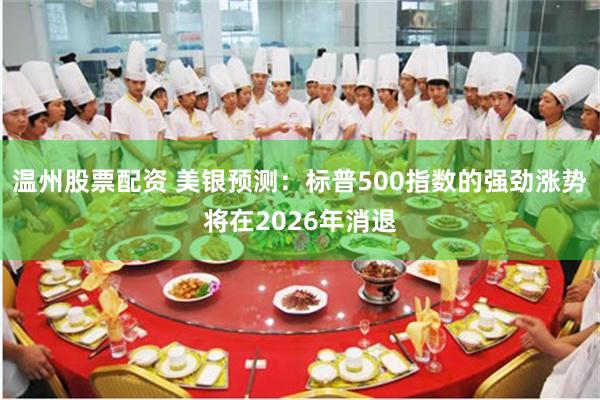 温州股票配资 美银预测：标普500指数的强劲涨势将在2026年消退