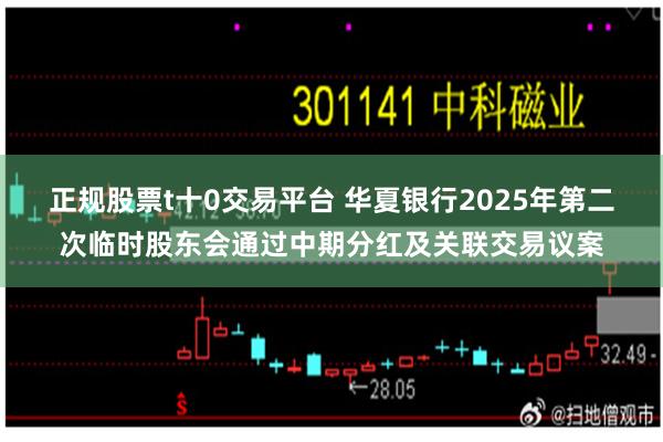 正规股票t十0交易平台 华夏银行2025年第二次临时股东会通过中期分红及关联交易议案
