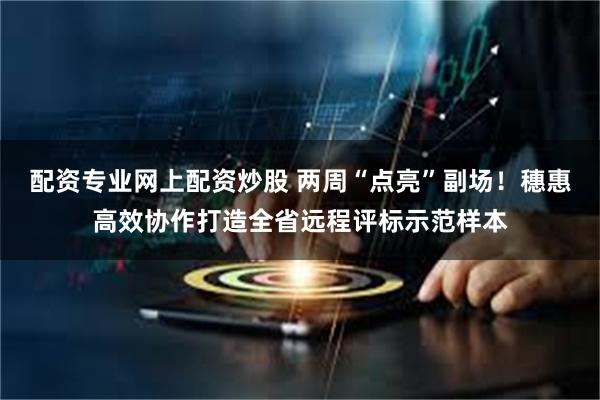 配资专业网上配资炒股 两周“点亮”副场！穗惠高效协作打造全省远程评标示范样本