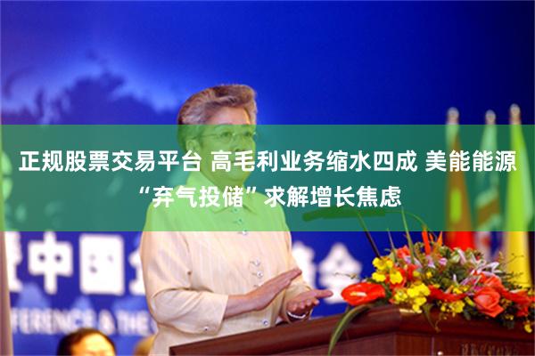 正规股票交易平台 高毛利业务缩水四成 美能能源“弃气投储”求解增长焦虑