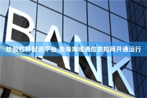炒股杠杆配资平台 渤海海域通信感知网开通运行